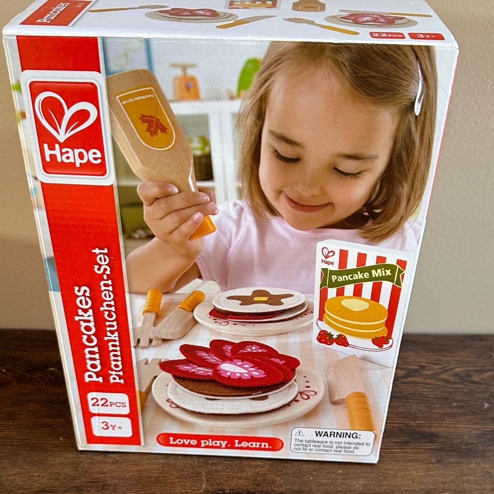 Hape Pancakes Play Set - Red and Brown